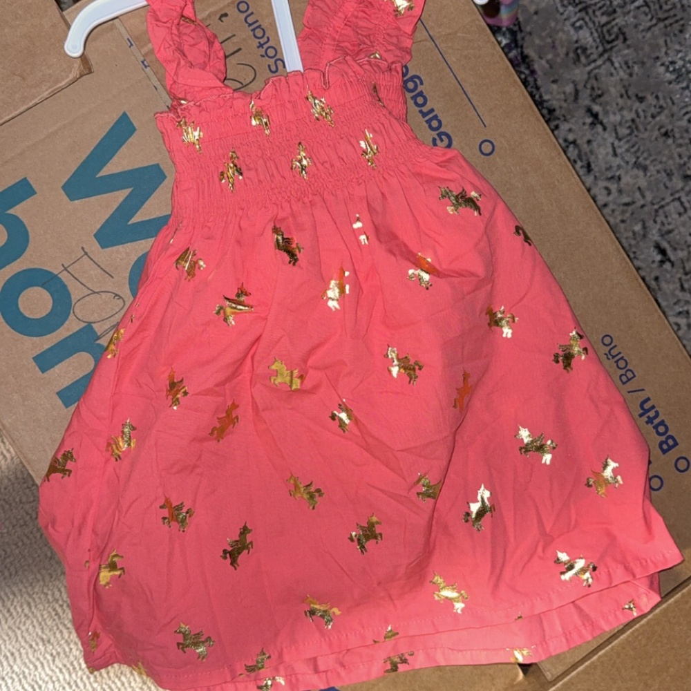 24 month peach dress with under garment